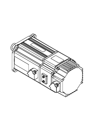 的映像 servo motor BCH, 0.75kW, H80-19 3000 B, 220V - 3D CAD