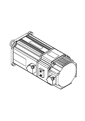 的映像 servo motor BCH, 1.0kW, L80-19 3000 B, 220V - 3D CAD