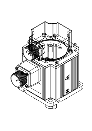 的映像 servo motor BCH, 1.0kW, L100-22 3000, 220V - 3D CAD
