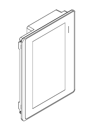 的映像 10"W touch panel display, 2COM, 2Ethernet, USB host&device, 24VDC - 3D CAD