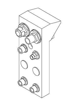 的映像 Connector module CAN sto 2DI source - 3D CAD