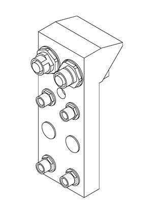 的映像 Connector module ethernet sto 2DI - 3D CAD