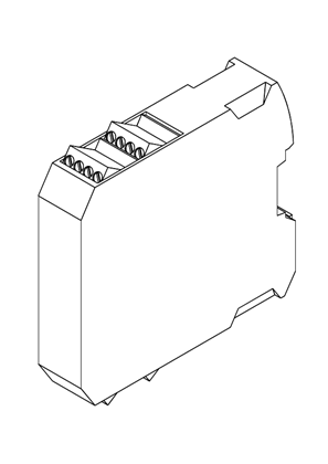 的映像 XPSMCM Expansion module for safety speed monitoring 1 sin/cos input with cage clamp terminal. - 3D CAD