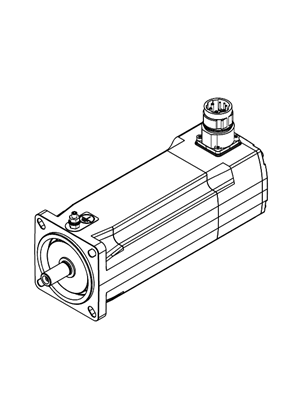Image of One-cable connection, straight connector - 3D CAD