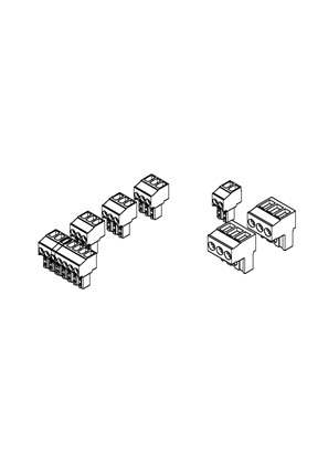 Image of Modicon M172 07 I/Os Screw Terminal Blocks - 3D CAD
