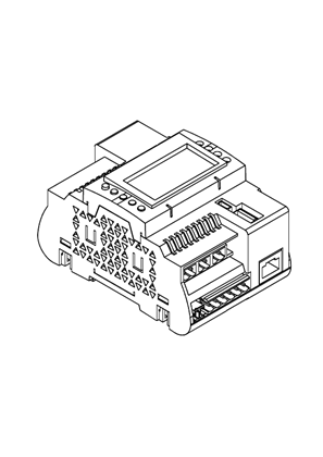 Image of Modicon M172 Perf. Display 18 I/Os, Eth, 2 RS485 - 3D CAD