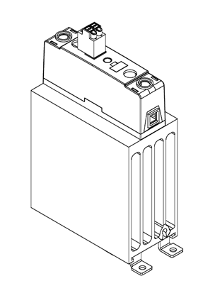 的映像 Solid state relay-DIN rail, 1phase, 245..60A - 3D CAD