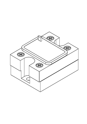 的映像 Solid state relay-panel mount-thermal pad, 10..125A - 3D CAD