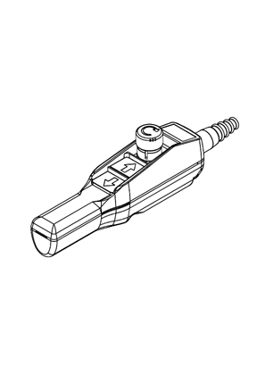 Image of Pendant station XAC-A pistol grip - 2 push buttons 1 Emergency stop - 3D CAD