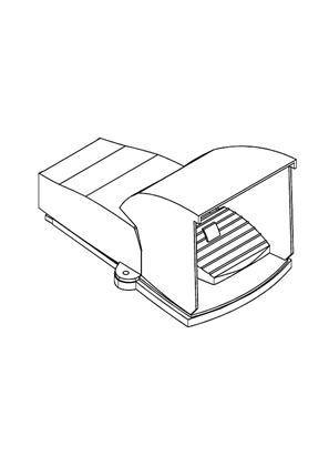 Imagen de Plastic foot switch XPE - 3D CAD