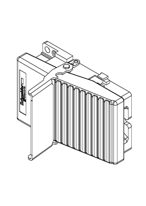 的映像 Single foot switch - IP66 - without cover - metallic - blue - 1 NC + 1 NO - 3D CAD