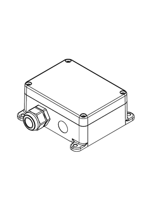 的映像 10 Relays - Small size - cable gland - pre-wired with 1.5 m of cable - 3D CAD
