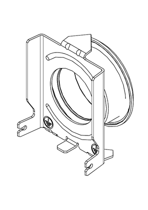 的映像 Metal flush mounting kit (PB and PL) - 3D CAD