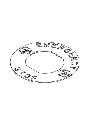 Image of legend Ø60 for emergency - 3D CAD