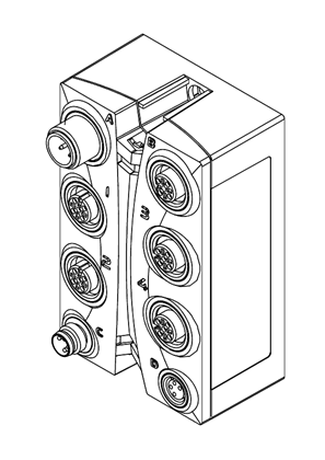 TM7 IP67 analog block 8 I/O_3D CAD | Schneider Electric