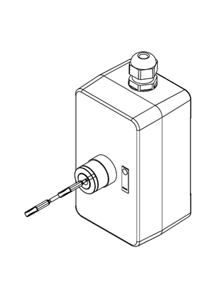 Immagine di Control station, plastic, start stop function, 1 selector switch, black, 1 NO, ATEX - 3D CAD