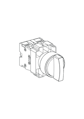 的映像 SELECTOR SWITCH 2 POSITIONS - 3D CAD