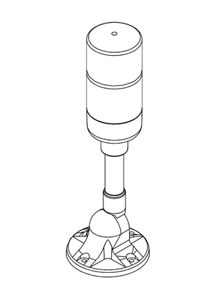 的映像 tower light - RG - 24V - LED tube BZ, 100 MM - 3D CAD