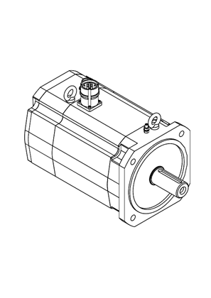 Imagen de Lexium servo motor BMH140 straight - 3D CAD