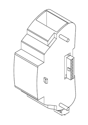Image of Modicon M171 Performance Plug-in BACnet MSTP or Modbus - 3D CAD