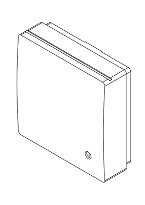的映像 NTC for internal air wall mounting - 3D CAD