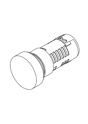 Image of PILOT LIGHT LED - 3D CAD