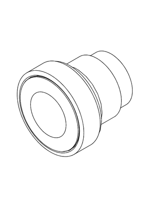 的映像 flush pushbutton head Ø22 spring return unmarked - 3D CAD