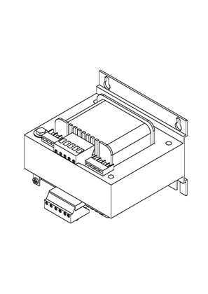 的映像 TRANSFORMER 2X24V - 3D CAD