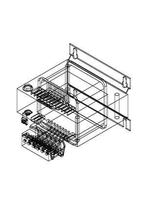 的映像 TRANSFORMER 2X14V 630VA - 3D CAD