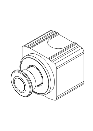 的映像 ill. ring with e. stop d40 ttr control box 24V 2 colors white/red fixed 1NO 1NC - 3D CAD