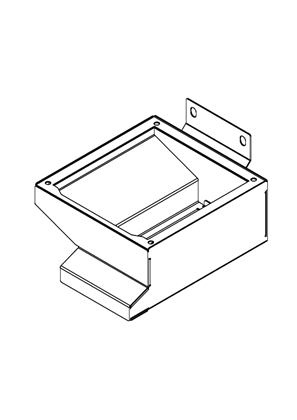 的映像 top outlet air duct, Altivar process Modular, for standard power modules, cabinet integration - 3D CAD