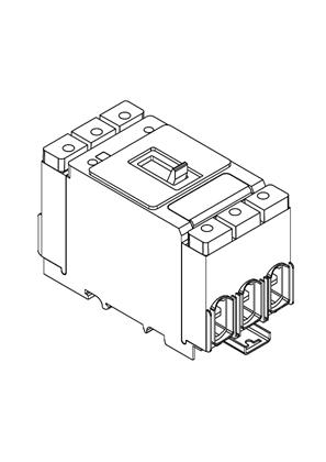 的映像 Motor Circuit Breaker TeSys GV4PB UL489 Thermal/Magnetic 80A 100KA Everlink - 3D CAD