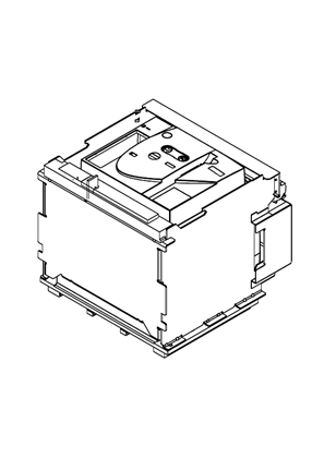 Attēls ar EasyPact MVS 08-40 3P Drawout 3D model - 3D CAD