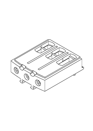 的映像 TeSys GV3 - D40A-D65A EVERLINK TERMINAL BLOCK 3P - 3D CAD