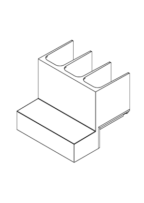 的映像 TeSys GV4 - Transparent terminal for TeSys GV4/BV4 - 3D CAD