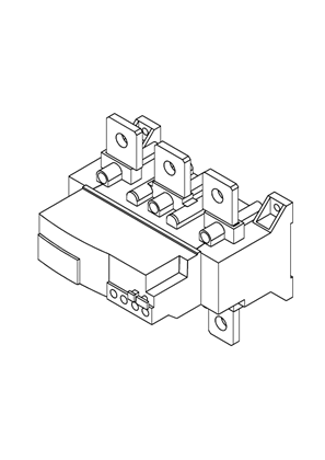 Imagen de TeSys F Compensated and differential overload relays Class 10 for mounting on contactor or independent mounting - 3D CAD