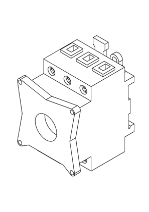 的映像 TeSys VARIO - Switch body for switch-disconnector - 3 poles - 25 A - 3D CAD