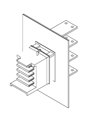 이미지 Canalis - KSC - FLANGE FEED UNIT 800 A - 3D CAD