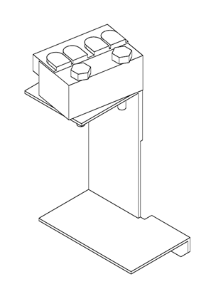 的映像 TAP-OFF UNIT DOOR MICROSWITCH 400 A 11 - 3D CAD