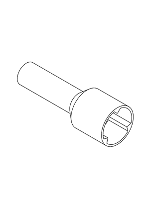 的映像 Cable end insulated 0,75mm² medium size - 3D CAD
