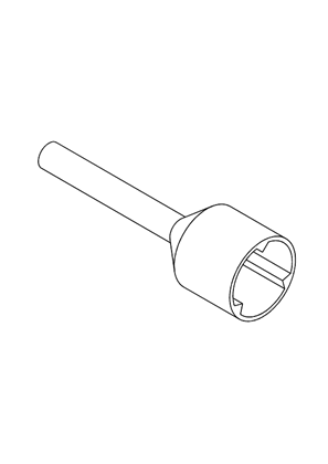 的映像 CABLE END UN-INSULATED 2,5MM² LENGTH 1 - 3D CAD