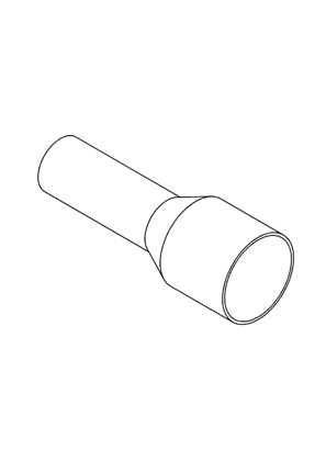 的映像 CABLE END INSULATED FOR CLIP-IN MARKER - 3D CAD