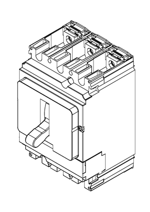 的映像 ComPacT BREAKER NSX250HB2 AC 3P 2.2 - 3D CAD