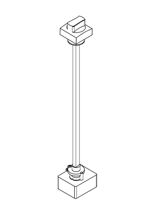 的映像 Extended rotary handle IP65 red/yellow for TeSys GV4/BV4 - 3D CAD