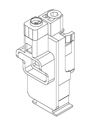 的映像 EverLink connector with control wire terminal for 3P - 3D CAD