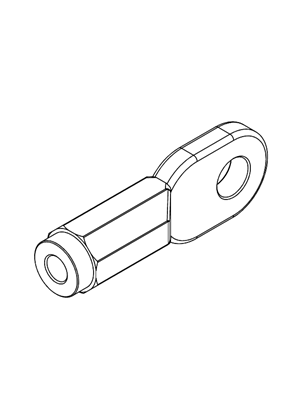 的映像 rear connection - short - 630 A - set of 2 - 3D CAD