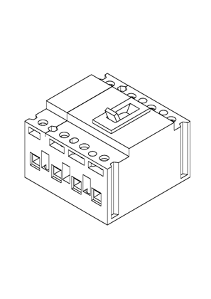 Image of circuit breaker Compact NSC100N - TMD - 20 A - 4 poles - 3D CAD