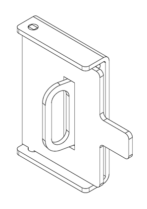 的映像 Toggle PadLocking device - for NS/NR 100..250 NSF150..250 - 3D CAD