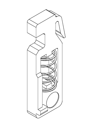 的映像 Racking interlock - for Masterpact NT/NT UL 489/NS630b..1600 chassis Locking - 3D CAD