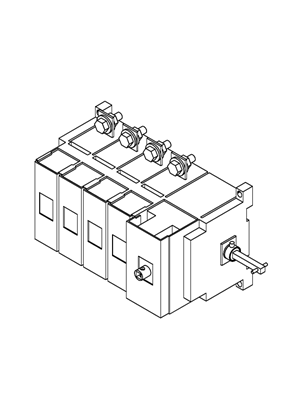 的映像 Fupact INF/ISFL/ISFT - Fuse switch disconnector body INFC 4P - 3D CAD